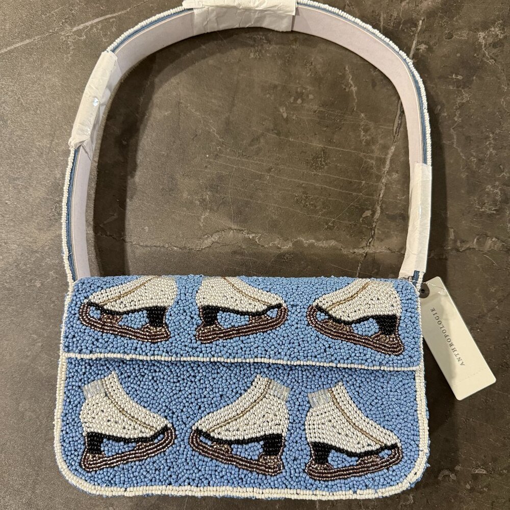 Anthropologie Beaded Mini Handbag